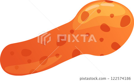 Medical illustration of corynebacterium diphtheriae, a bacterium that infects the nose and throat causing diphtheria, a serious bacterial infection Medical illustration of corynebacterium diphtheriae, a bacterium that infects the nose and throat causing diphtheria, a serious bacterial infection 122574186