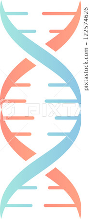 Colorful DNA double helix rotating, representing genetic code, genome, heredity, and biological instructions for life development and functioning 122574626