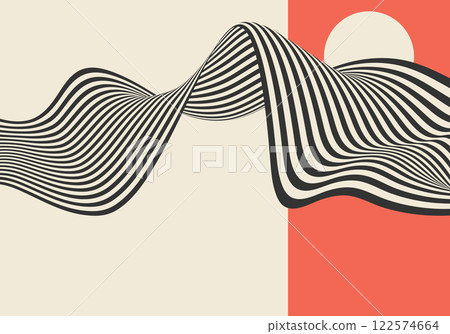 Abstract wave background, wavy stripes or lines. Abstract wave background, wavy stripes or lines. 122574664