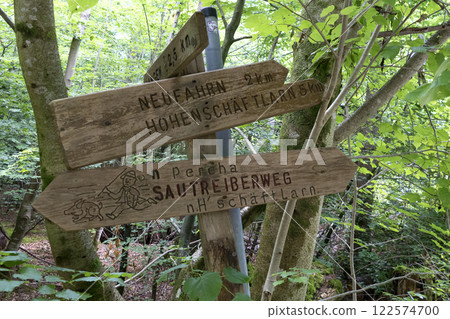 Hiking trail from Schaftlarn to Andechs, Munich Way of St. James, Bavaria, Germany 122574700