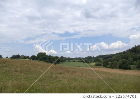 Hiking trail from Schaftlarn to Andechs, Munich Way of St. James, Bavaria, Germany 122574701