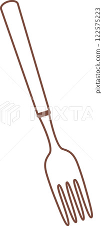 Minimalist vector illustration featuring a brown fork, perfect for enhancing restaurant menus, enriching cooking websites, and elevating various food related design projects Minimalist vector illustration featuring a brown fork, perfect for enhancing restaurant menus, enriching cooking websites, and elevating various food related design projects 122575223