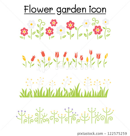 flower garden vector decorative graphic design 122575259