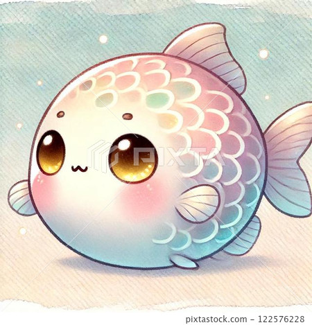 金眼鯛可愛海插畫水族館 金眼鯛可愛海插畫水族館 122576228