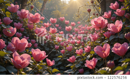 Floral Symphony Celebrating Valentines Day 122576256