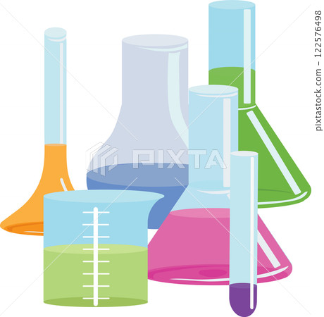 The chemical flask is toxic. Flat illustration of chemical flask toxic set. Vector illustration for your design, isolated on a white background. The chemical flask is toxic. Flat illustration of chemical flask toxic set. Vector illustration for your design, isolated on a white background. 122576498