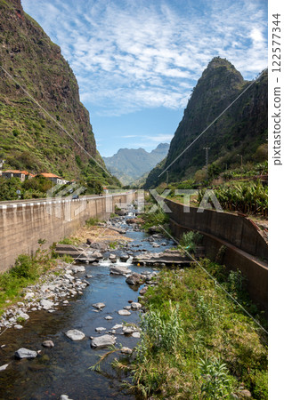 River and mountains, Madeira, Portugal River and mountains, Madeira, Portugal 122577344