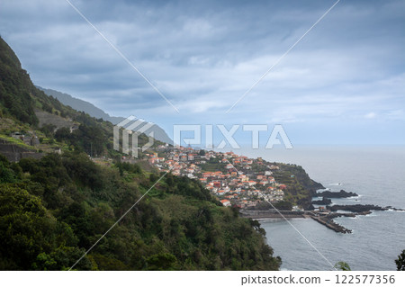 Seixal and Atlantic ocean, Madeira, Portugal Seixal and Atlantic ocean, Madeira, Portugal 122577356