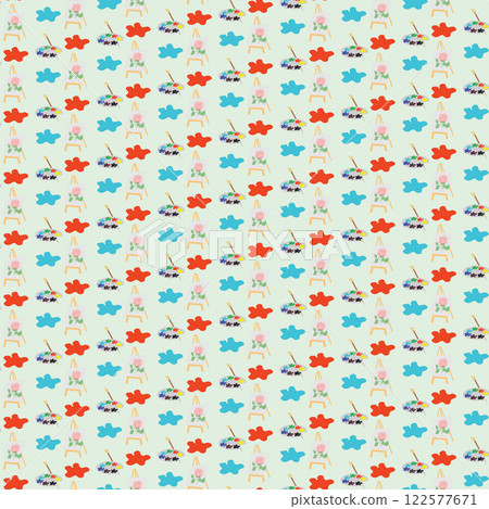 Paint stains. Vector illustration. Seamless pattern. 122577671