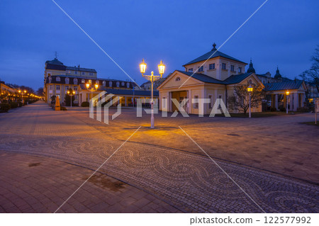 Frantiskovy lazne spa town during evening, UNESCO World Heritage Site, Western Bohemia, Czech Republic Frantiskovy lazne spa town during evening, UNESCO World Heritage Site, Western Bohemia, Czech Republic 122577992