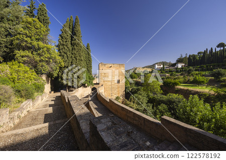 Alhambra, Generalife and Albayzin (Generalife y Albaicin de Granada), UNESCO site, Granada, Andalusia, Spain 122578192
