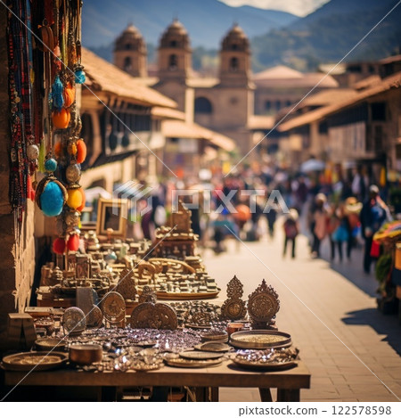 Vibrant Charm of Cusco, Peru 122578598