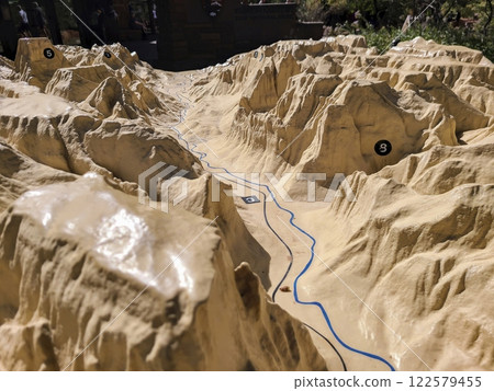Zion National Park Topographic Model with River Motion at Eye Level Zion National Park Topographic Model with River Motion at Eye Level 122579455