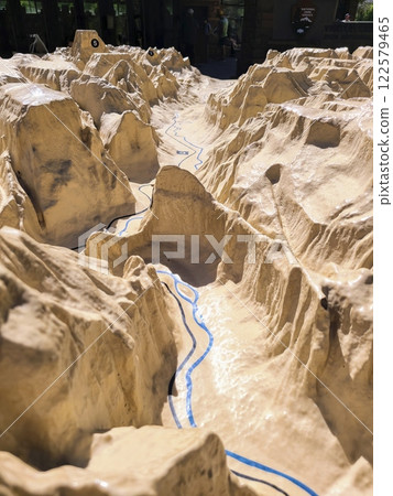 Zion Canyon Relief Model in Natural Light with Eye-Level Perspective 122579465