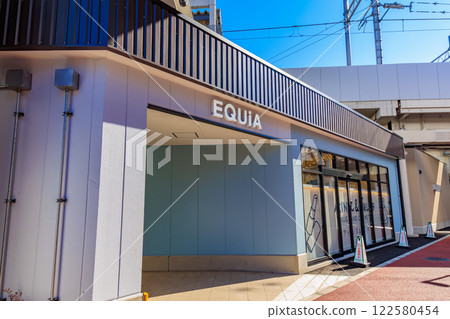 EQUiA Takenotsuka, a commercial facility built under the elevated Takenotsuka Station in Adachi Ward, Tokyo 122580454