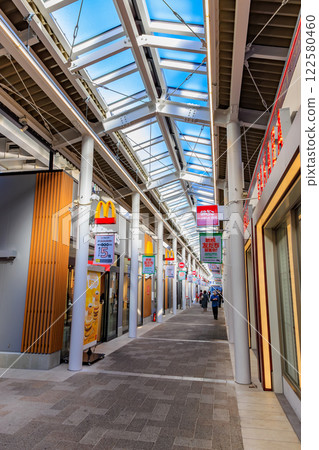 EQUiA Takenotsuka, a commercial facility built under the elevated Takenotsuka Station in Adachi Ward, Tokyo 122580460