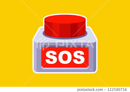 red button sos. call for help. red button sos. call for help. 122580716
