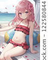 Red swimsuit☆ 122580844