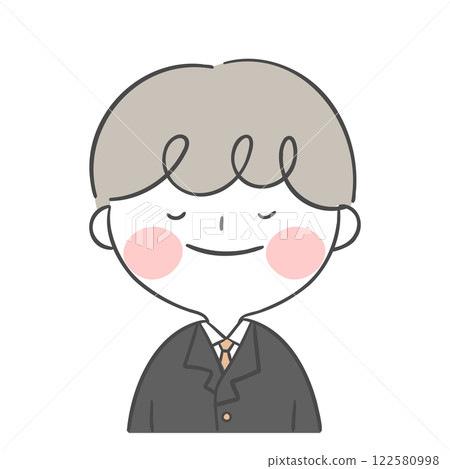 Character illustration of a student in a school uniform Character illustration of a student in a school uniform 122580998