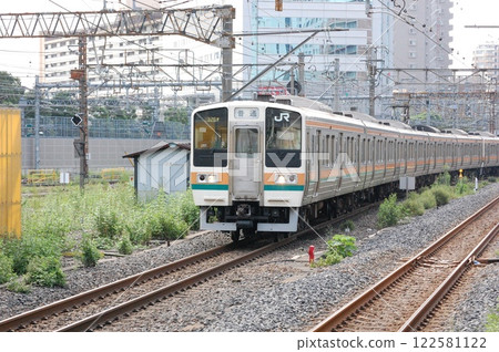 211系列東海道線進入品川 122581122
