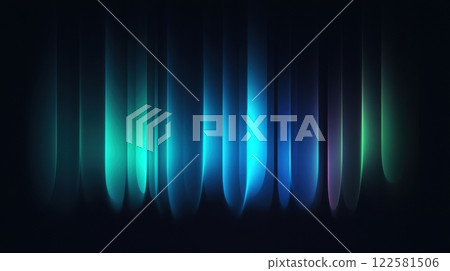 Colorful light waves abstract art digital design dark environment artistic viewpoint vibrant concept 122581506