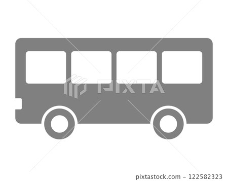 Bus silhouette icon 122582323