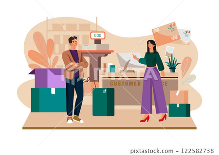 Customer Services Desk of Logistic Business Customer Services Desk of Logistic Business 122582738