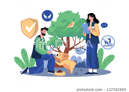 Animal Rescue Team Is Taking Care Of Wild Animals 122582869