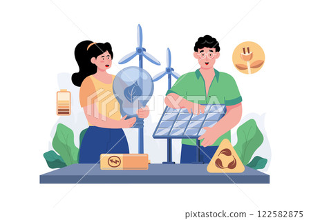 Protect The Environment By Using Green Energy Protect The Environment By Using Green Energy 122582875