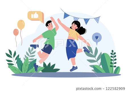 Best Friends Give A High Five Best Friends Give A High Five 122582909