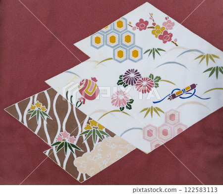 日本圖案真絲織物染色布日本圖案 日本圖案真絲織物染色布日本圖案 122583113