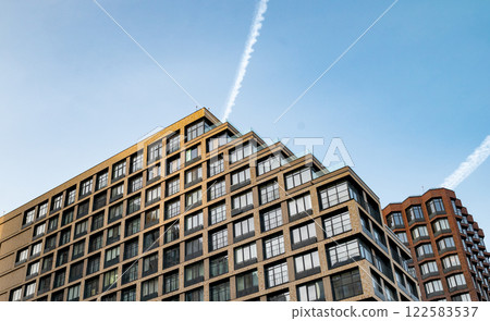 modern high-rise multi-storey business class building, residential complex modern high-rise multi-storey business class building, residential complex 122583537
