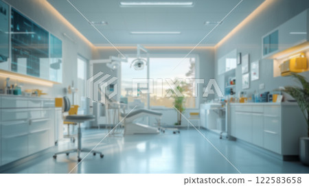 擁有精緻室內設計的豪華牙科診所 122583658