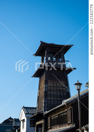 Koedo Kawagoe Bell Street and Blue Sky Vertical Koedo Kawagoe Bell Street and Blue Sky Vertical 122583779