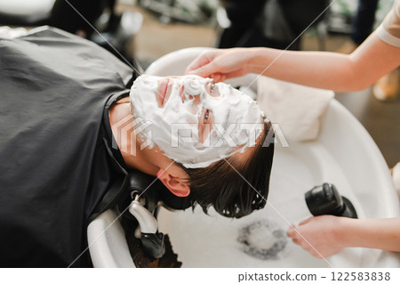Hair salon Carbonated pack Hair salon Carbonated pack 122583838