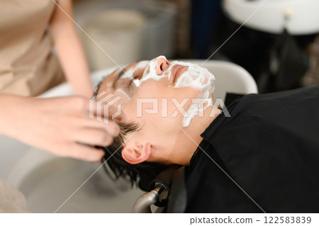 Hair salon Carbonated pack Hair salon Carbonated pack 122583839