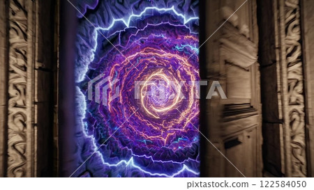 Galactic Corridor Journey through Ancient Doorway Galactic Corridor Journey through Ancient Doorway 122584050