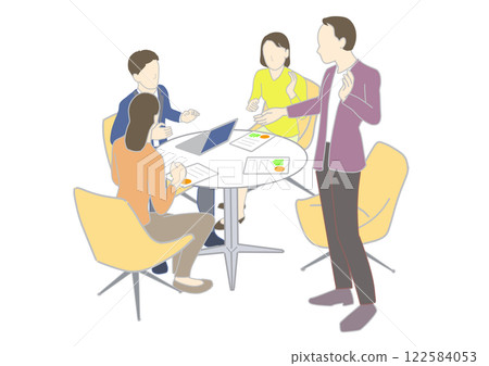 開會的商務人士 122584053