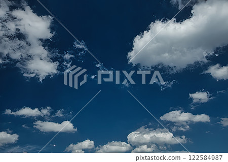 blue sky and white clouds 122584987