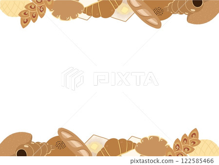 各種麵包背景圖框 122585466