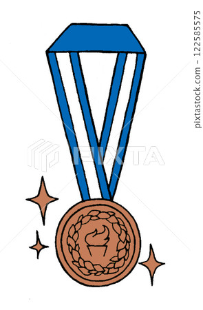Simple bronze medal 122585575