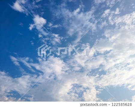 blue sky with white clouds 122585628