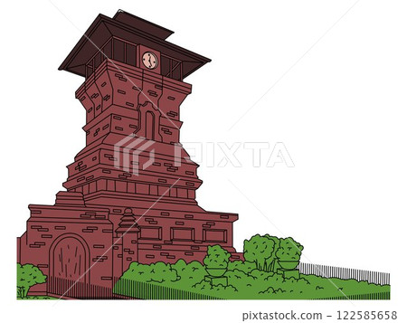 Menara Kudus Central Java Indonesia ancient historical architecture minaret tower building Islamic traditional monument Indonesian heritage tourism destination design set Menara Kudus Central Java Indonesia ancient historical architecture minaret tower building Islamic traditional monument Indonesian heritage tourism destination design set 122585658