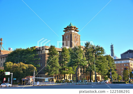 Aichi Prefecture Nagoya Cityscape: Sannomaru Otsu-dori, Naka Ward, Nagoya City Hall 122586291