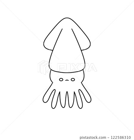 A cartoon octopus with a big shell on its head A cartoon octopus with a big shell on its head 122586310