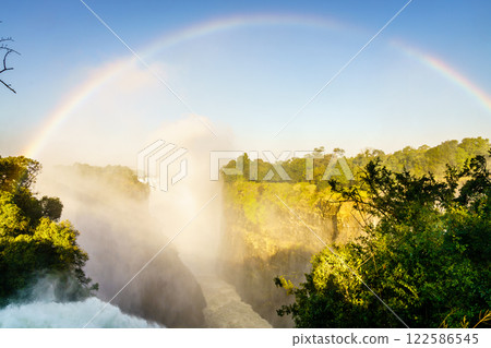 Rainbow over Victoria Falls 122586545