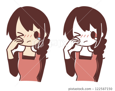 Housewife with itchy eyes 122587150