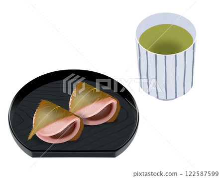 關東風味櫻餅和茶 關東風味櫻餅和茶 122587599