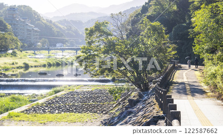 Fresh green and clear stream Misasa Onsen Fresh green and clear stream Misasa Onsen 122587662