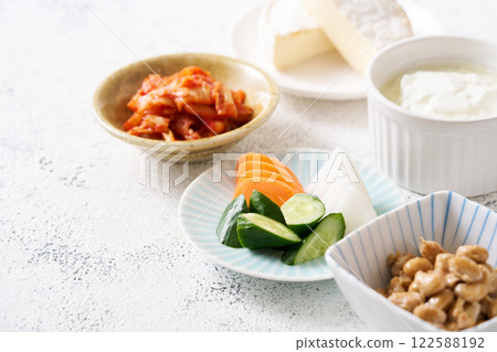 Various fermented foods 122588192